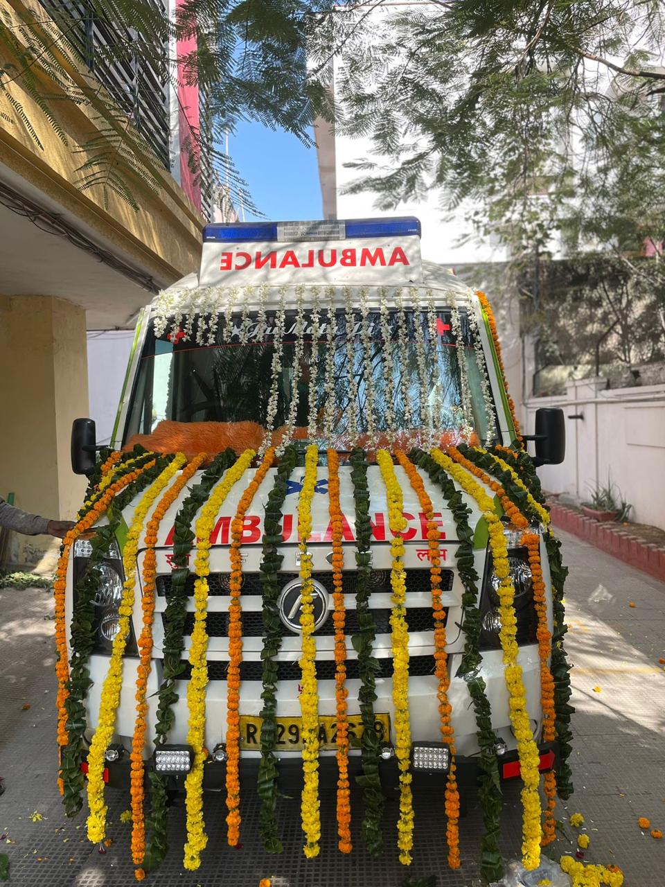 Waiting lounge and cremation facility entrance